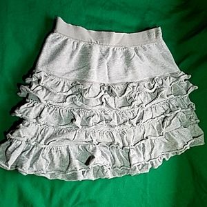 Gap Kids Grey Ruffled Skirt Large Size 10 Girls 10